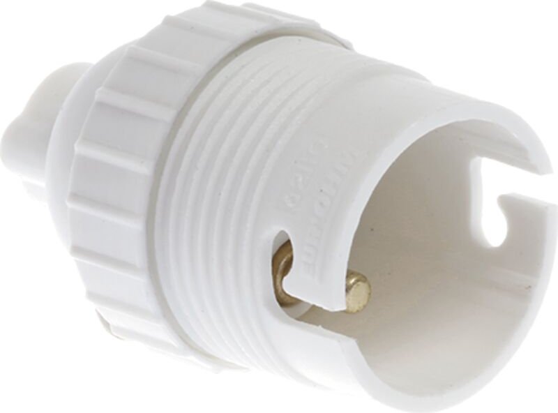 Buchse B22 Ring - Einfach Weiß