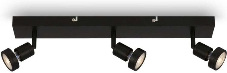 Led Deckenleuchte Deckenlampe Spots schwenkbar 5W 3xGU10 schwarz Briloner