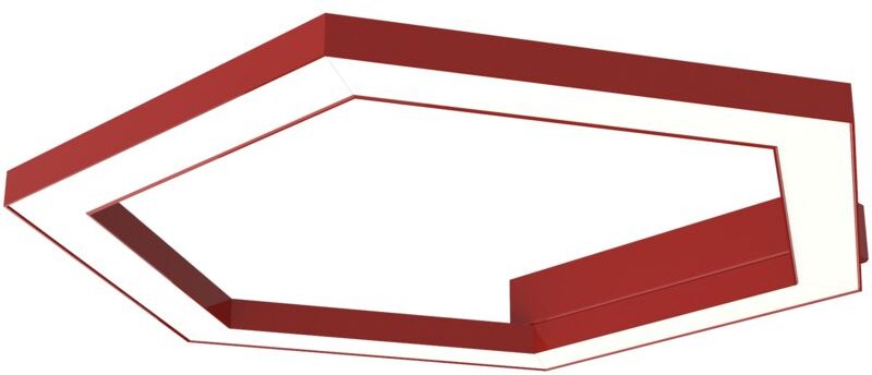 Lumicom - esagono plafoniera Ø40 monocolore lucido