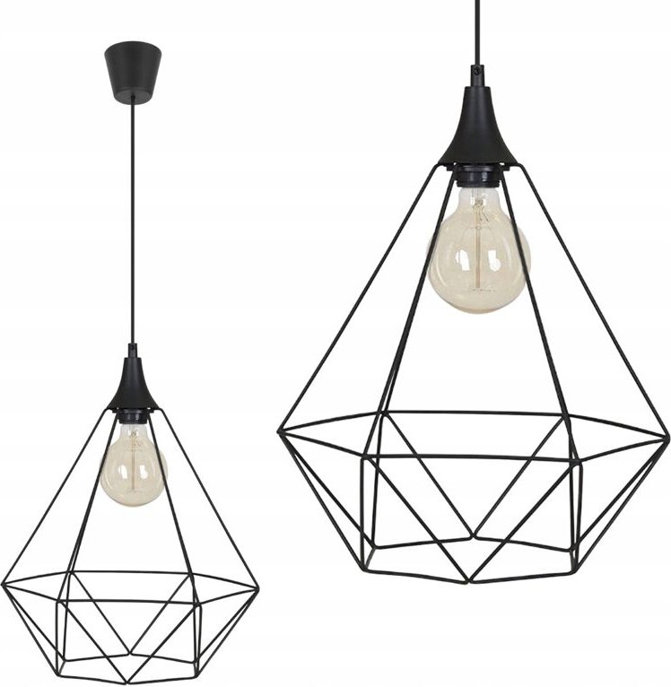 Diamond Loft Edison Draht-Deckenhängelampe