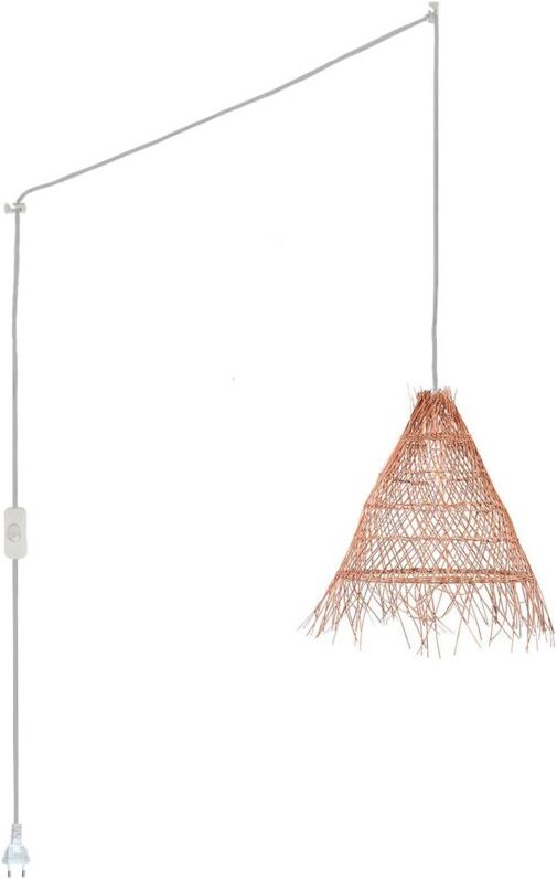 Barcelona Led - Pendelleuchte aus Weide "Willow" mit Schalter und Stecker