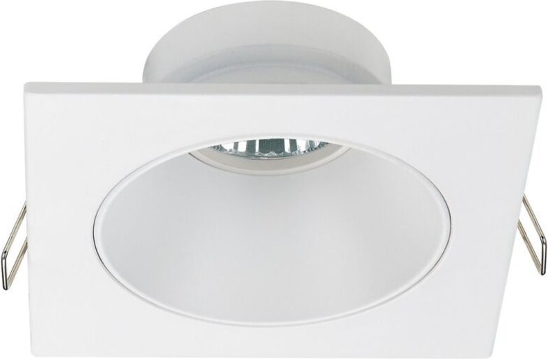 Quadratische weiße feste Einbauleuchte Zeus