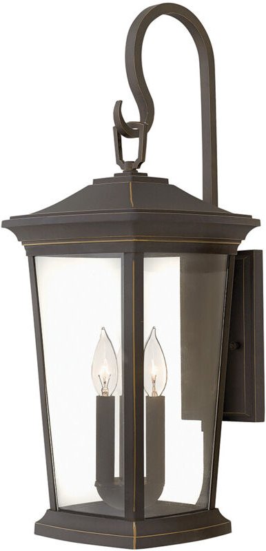 Elstead - Bromley - 3 Light Outdoor Große Wandlaterne Light Bronze IP44, E14