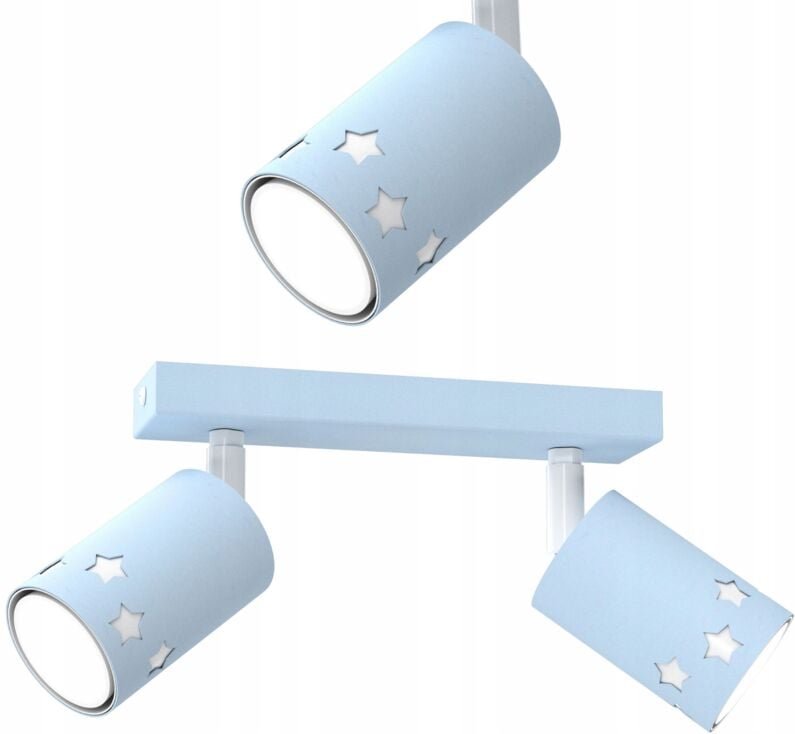 Kinder-Deckenleuchte Spot Für Jungen Led Blau Sterne