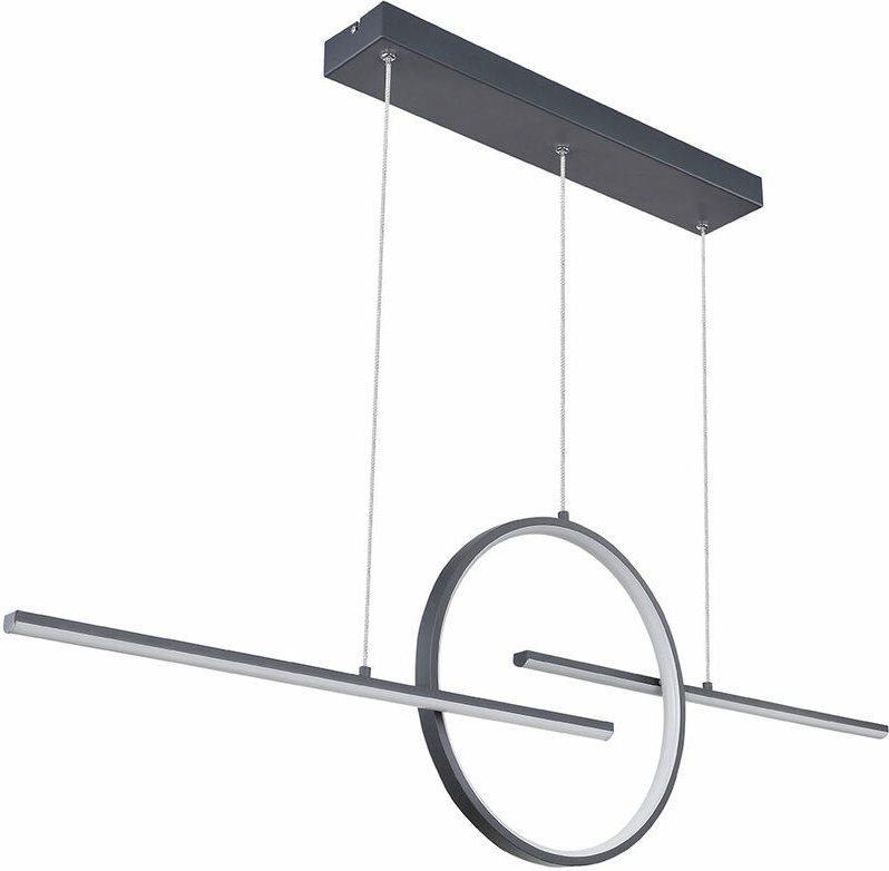 Etc-shop - led Hänge Leuchte Tageslicht Lampe Fernbedienung Ess Zimmer Beleuchtung dimmbar graphit 67121-50W