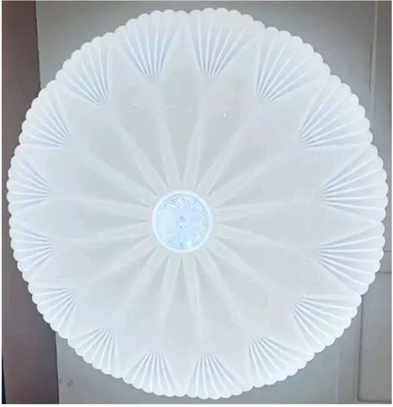 Trade Shop Traesio - Trade Shop - plafoniera 50CM mit central cristal glitter led 60W light follow 6500K 27816 -