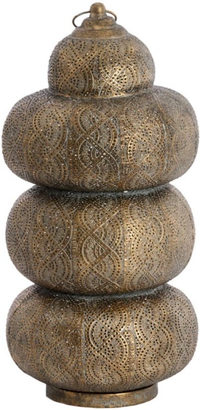 Light & Living - tischlampe - Kaito - braun - metall - Ø 25cm -