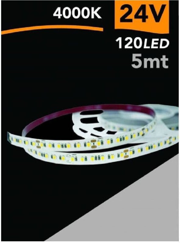 Trade Shop Traesio - Trade Shop - led-streifen 2835 streifen 5 mt 24V 120 led smd licht 3000K 4000K 6500K 2835-24V-5MM -