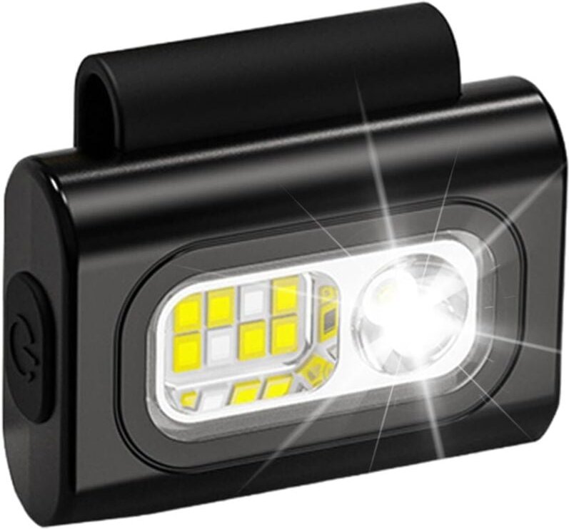 Outdoor-Nachtlauf-Multifunktions-Wiederaufladbare Sport-Stirnlampe, tragbare Mini-Wäscheklammerlampe