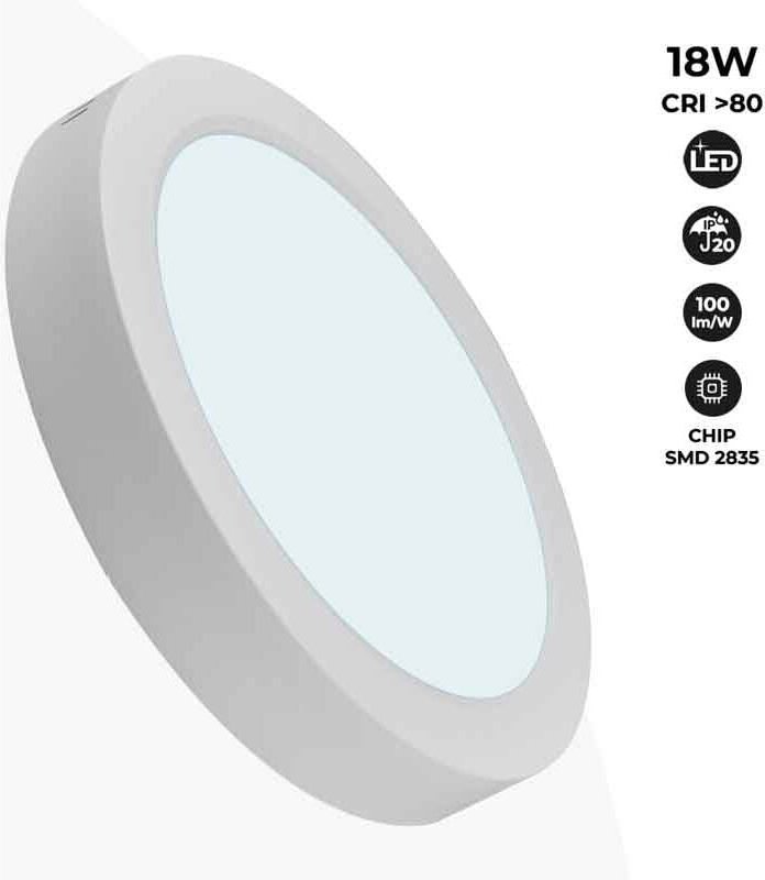 Barcelona Led - LED-Deckenanbauleuchte 18W High Efficiency