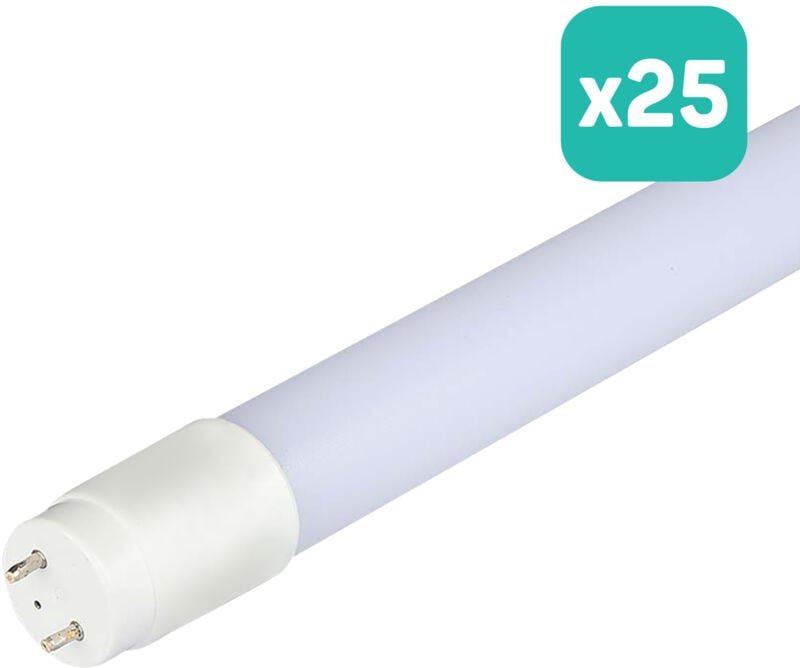 Thumbnail - V-TAC LED T8 Röhre - IP20 - Weiß - 20W - 2100 Lumen - 6500K - 150CM - 25er-Pack