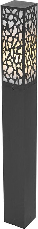 Moderner Außenpfosten schwarz 90 cm IP44 - Nicole