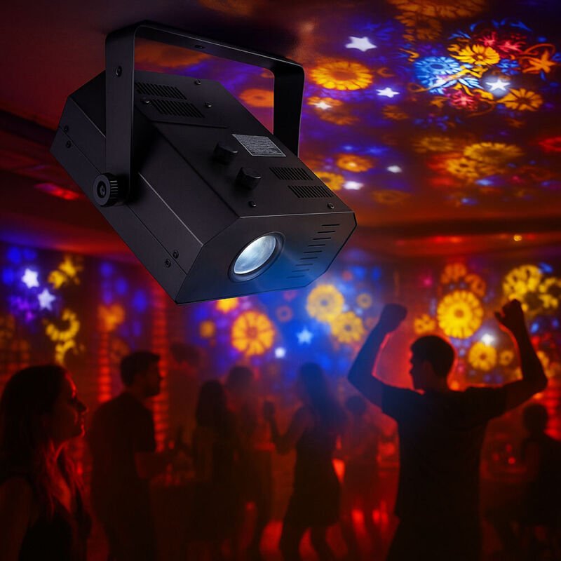 Disco Party Licht Kaleidoskop Flower Effekt Beleuchtung musikgetaktet Eurolite GKF-250