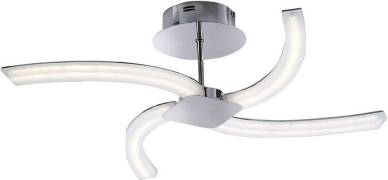Inspired Mantra - On - Semi Flush 20W LED 3000K, 2000lm, poliertes Chrom, mattiertes Acryl