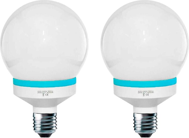 Thumbnail - 2er-Pack Dayron E27 9 w 400 lm 4000 k Mini Globe Energiesparlampen