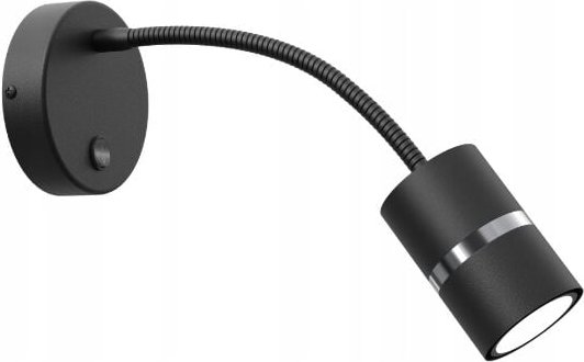 Frei. Verstellbare Wandleuchte mit flexiblem Arm Gu10 schwarz über dem Bett zum Lesen