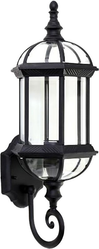 Wandleuchte Wandstrahler Außenlampe Metall Wandlampe E27 Lamp Wasserdicht Wandlaterne Außenleuchte Schwarz