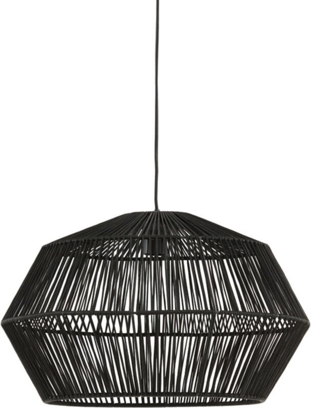 Hängeleuchte - Deya - schwarz - baumwolle - ø - Light&living