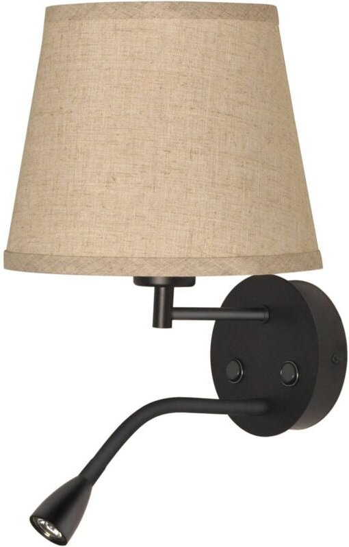 Wandleuchte 'pair' E27 mit 3W LED-Lesestrahler