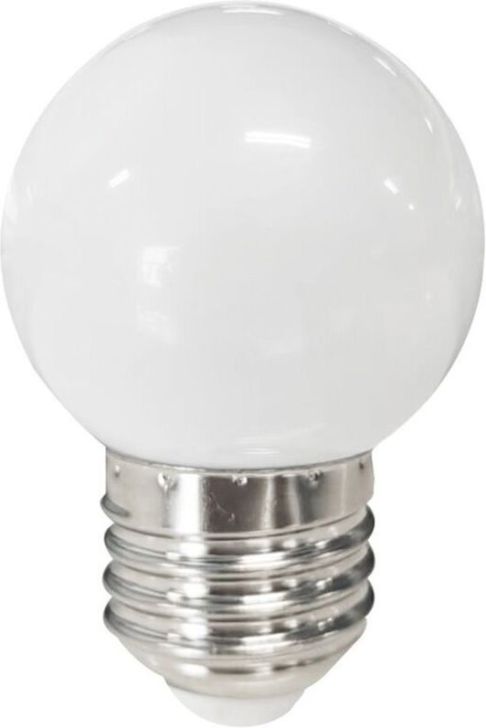 Sphärische LED-Glühbirne 1W E27 3000K Weiß
