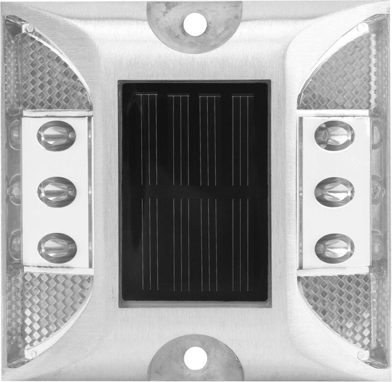 Led Solar Power Bod Marker Leuchten wasserdichte Außenstraßenstraßen Spike -Lampe White - Eosnow