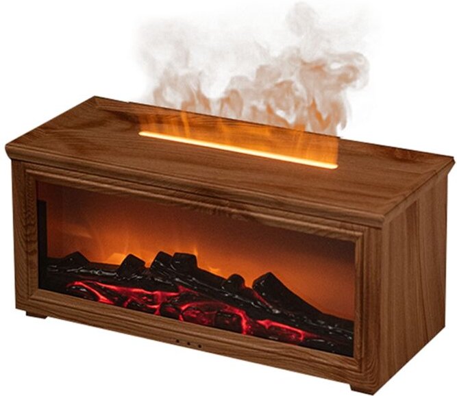 Aromatherapie-Diffusor mit dynamischem Flammeneffekt für Zuhause und Büro A