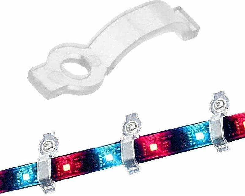 100 Stück LED-Streifen-Befestigungsclips für 10-mm-LED-Streifen, LED-Streifen-Befestigungsclips, Lichtstreifen-Montageha...
