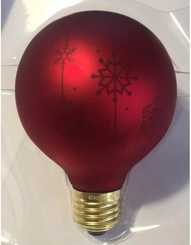 Ecolicht - 30080130004 Ampulle E27 led 0,5 w G80 360° – Dekor "Rouge Daim"