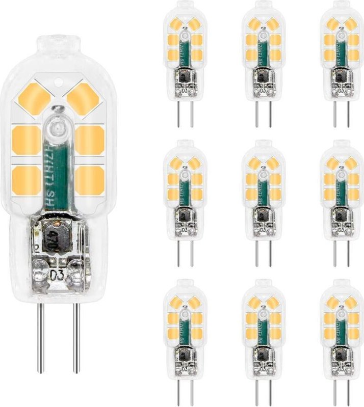 G4 LED 12V 2W Kaltweiß 6000K, 200LM, Halogen G4, LED G4 12V AC/DC Lampe für Wohnmobil/Dunstabzugshaube, nicht dimmbar, 1...