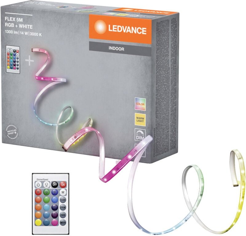 Ledvance - flex 5M rgb 4099854095443 LED-Streifen-Basisset 230 v 5000 mm Warmweiß 1 St.