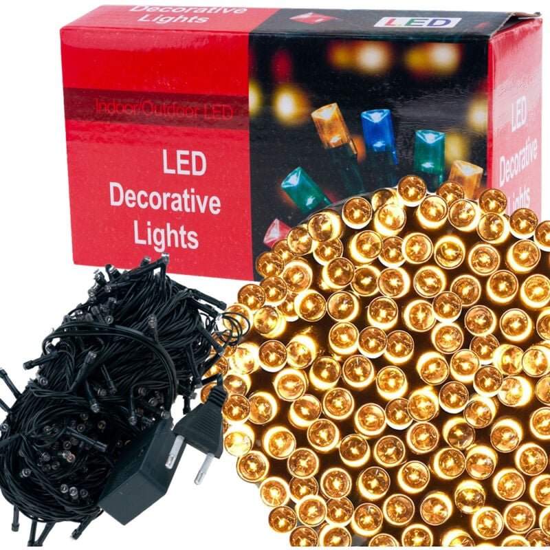 LC100 Weihnachtsbaumbeleuchtung, 100 LED, warmweiß, für den Innenbereich