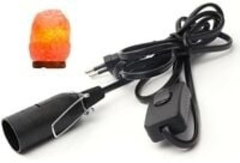 Kabel mit Schalter für Salzkristalllampe – 1,8 m – Salzkristalllampenfassung