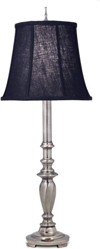 Tischlampe Schreibtischlampe Zink Nickel h 79 cm 1 Flammig Wohnzimmerleuchte