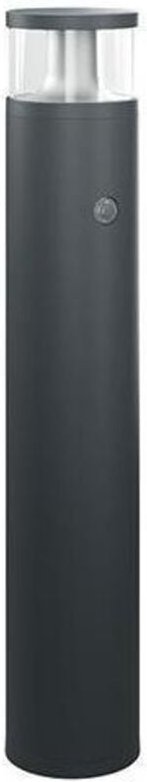 Alva LED-Pollerleuchte, 18W, 84LEDs, IP65, 3000K, 1150lm, anthrazit, Aluminium, Kunststoff transparent, mit Bewegungsmel...