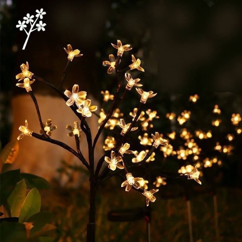 Neue Sakura Branch LED-Solarleuchte für Garten und Rasen