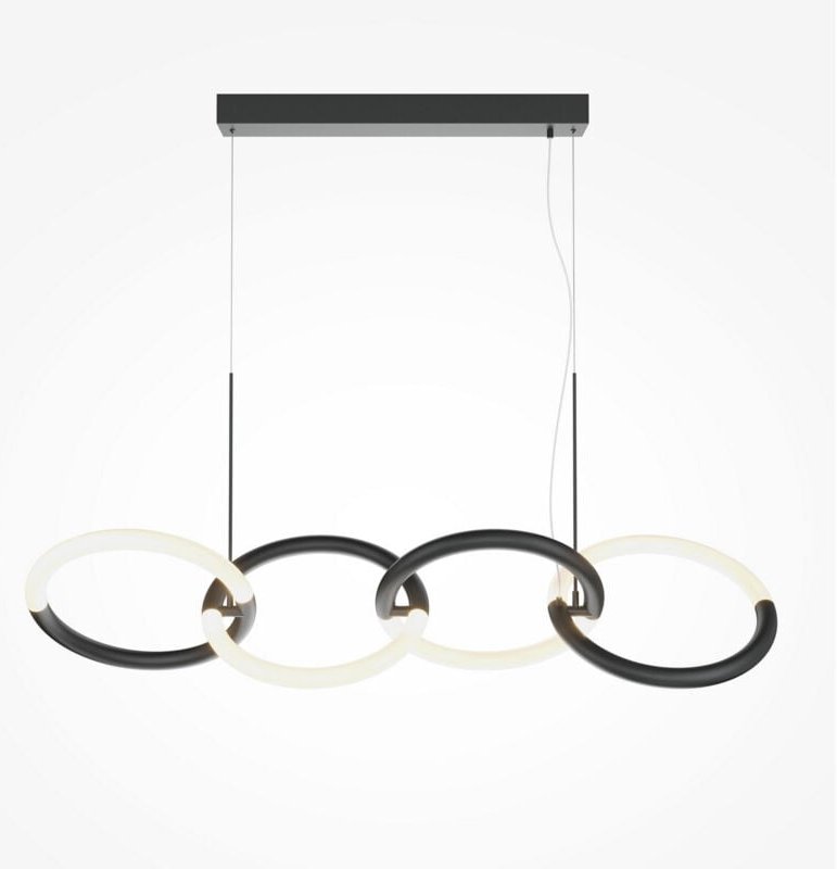 Node Moderne 4-flammige Pendel-Deckenleuchte Schwarz Integrierte led 3000K - Maytoni