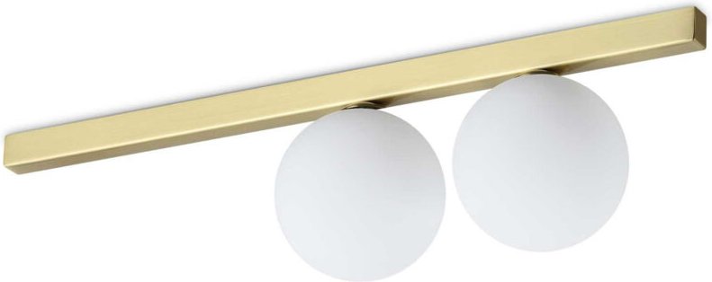 Binomio 2-flammige Kugel-Deckenleuchte aus Messing - Ideal Lux