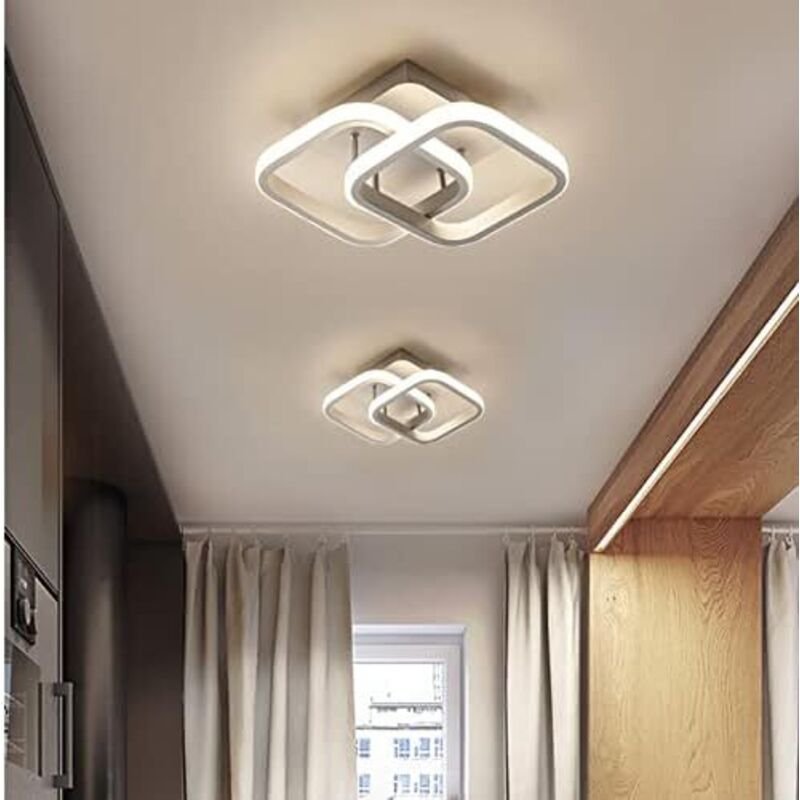 2er-Set moderne Deckenleuchten, 3000 K – 6000 K, verstellbare Beleuchtungskörper für Esszimmer, Küche, Schlafzimmer, Flu...