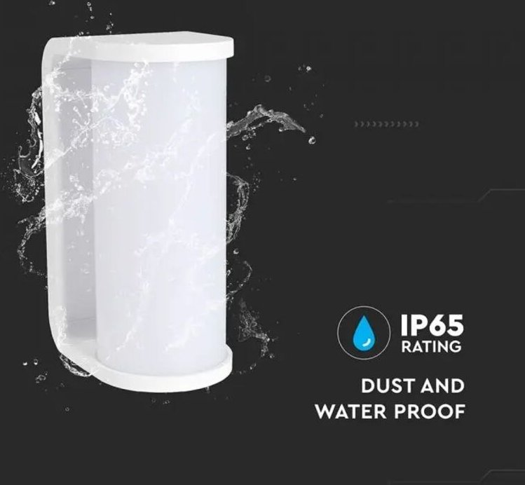 Moderne LED-Wandleuchte 140lm/w IP65 Wasserdicht Weiß 12W 1760 Lumen 3IN1