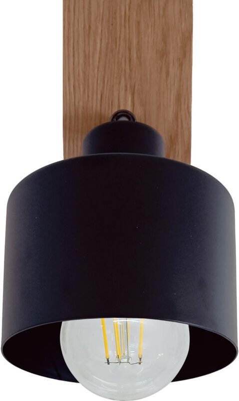 Wandleuchte DIANA Loft Holz Eiche 1x Diamant STYLISCH