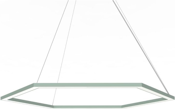 Esagono sospensione Ø90 monocolore opaco