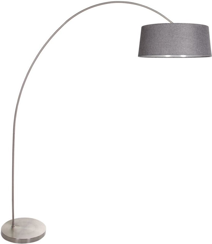 Mexlite - stehlampe - Solva - stahl - metall textil - bogenlampe