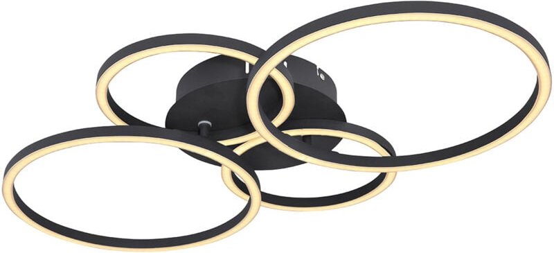 Thumbnail - Globo - deckenleuchte - Kendy - schwarz - metall - led -