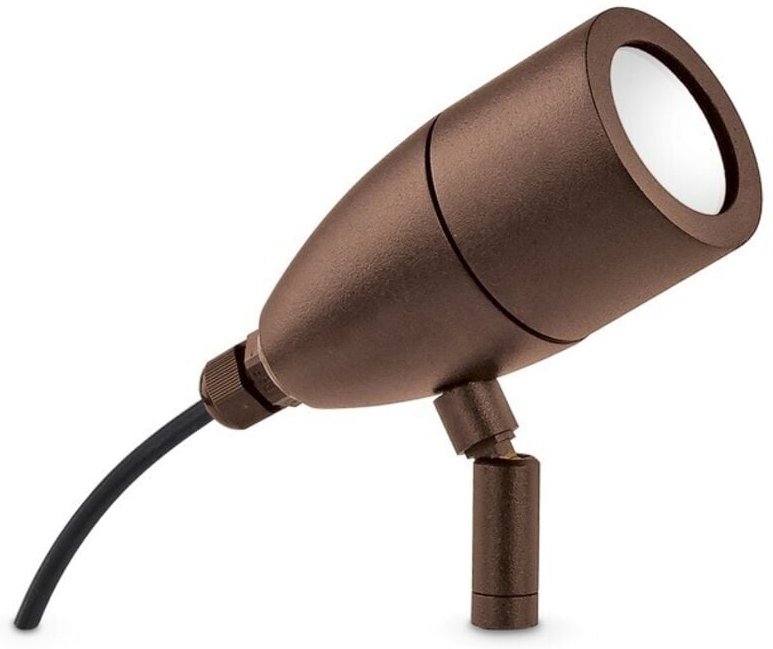 Ideal Lux - inside - Außenbodenanzeige Scheinwerferlampe 1 Licht Kaffee IP54, G9