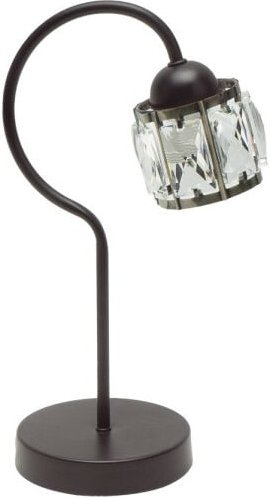 Edle Tischlampe 1xe14 braun/Leder 35x13x20 cm