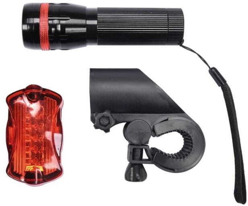 Vorel Fahrradlampen-Set: Vorne 3w Cree Led + Hinten 5 Led 88422