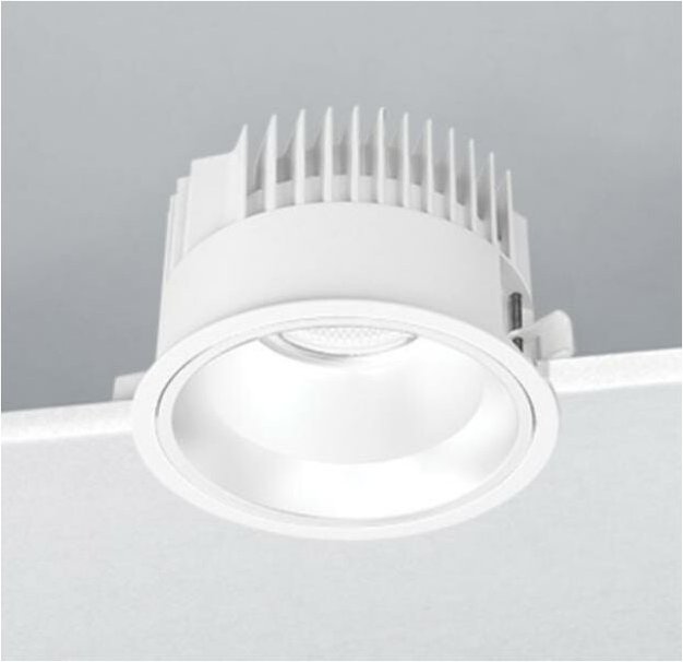 Nobile Illuminazione - Led-einbaustrahler combo c2r mit treiber 25w 4000k weiß - c2r/f/4k25/w1