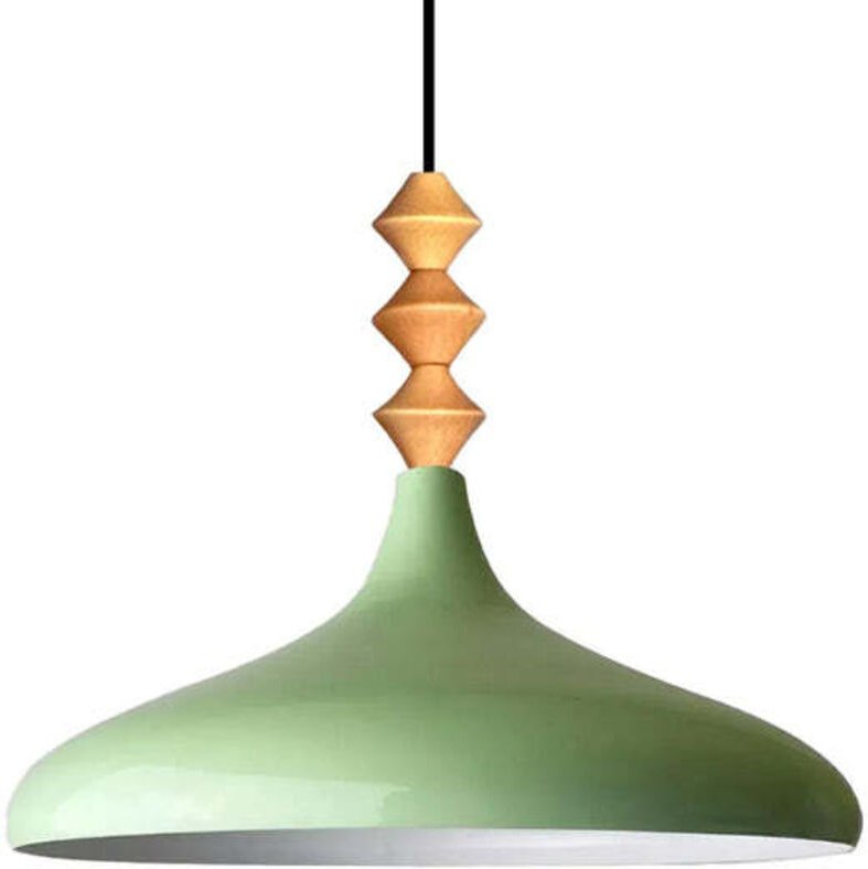 Schlichte Q-förmige Pendelleuchte Minzgrün Titel – Vintage Kronleuchter E27 Ø35 cm für Wohnzimmer, Schlafzimmer oder Ess...