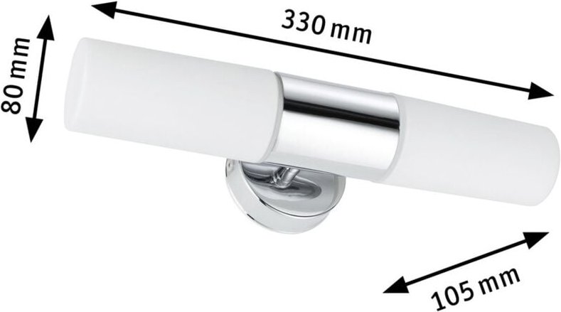 Paulmann Lenia 70350 Bad-Wandleuchte 40 W Chrom