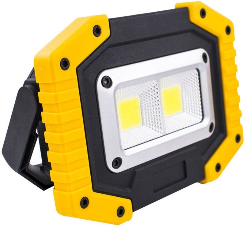 Thumbnail - Ahlsen - Baustellenflutlicht, led Arbeitsleuchte usb Wiederaufladbar Superhelle wasserdichte IP65 Baulampe mit Ständer f...